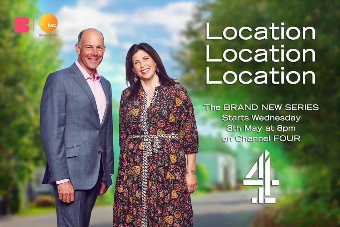 An incredible 41st (!) series of Channel 4 property show Location, Location, Location (@IWC_Media) - presented, as always, by @KirstieMAllsopp & @PhilSpencerTV - debuts in front of 1.2million viewers at 8pm, the channels biggest audience of the night. 👏