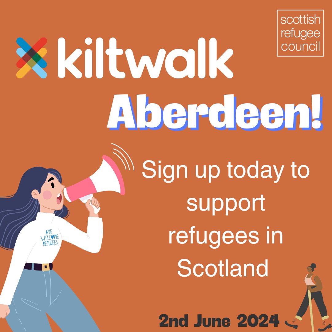🥾 12 supporters completed Glasgow #Kiltwalk for us, raising over £2000

🫵🏾 #Aberdeen its now your time!

🖊️ Sign up today with friends, family, or colleagues & fundraise for us.

🧡 Every sign up helps us to provide support when its needed most.

Register thekiltwalk.co.uk/events/aberdeen
