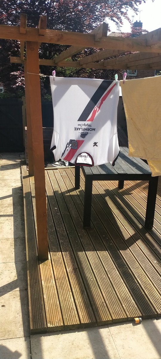 Freshly cleaned and ready to be worn with pride for tomorrow. UTA!!