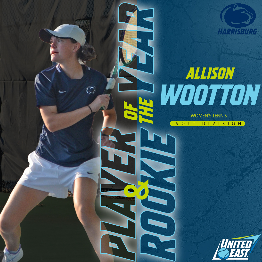 Allison Wootton with a capital 'W' 🏆🎾#RisingUnited Harrisburg's Wootton has been named the Player AND Rookie of the Year, sporting a perfect 10-0 record against United East opponents at first singles and first doubles!