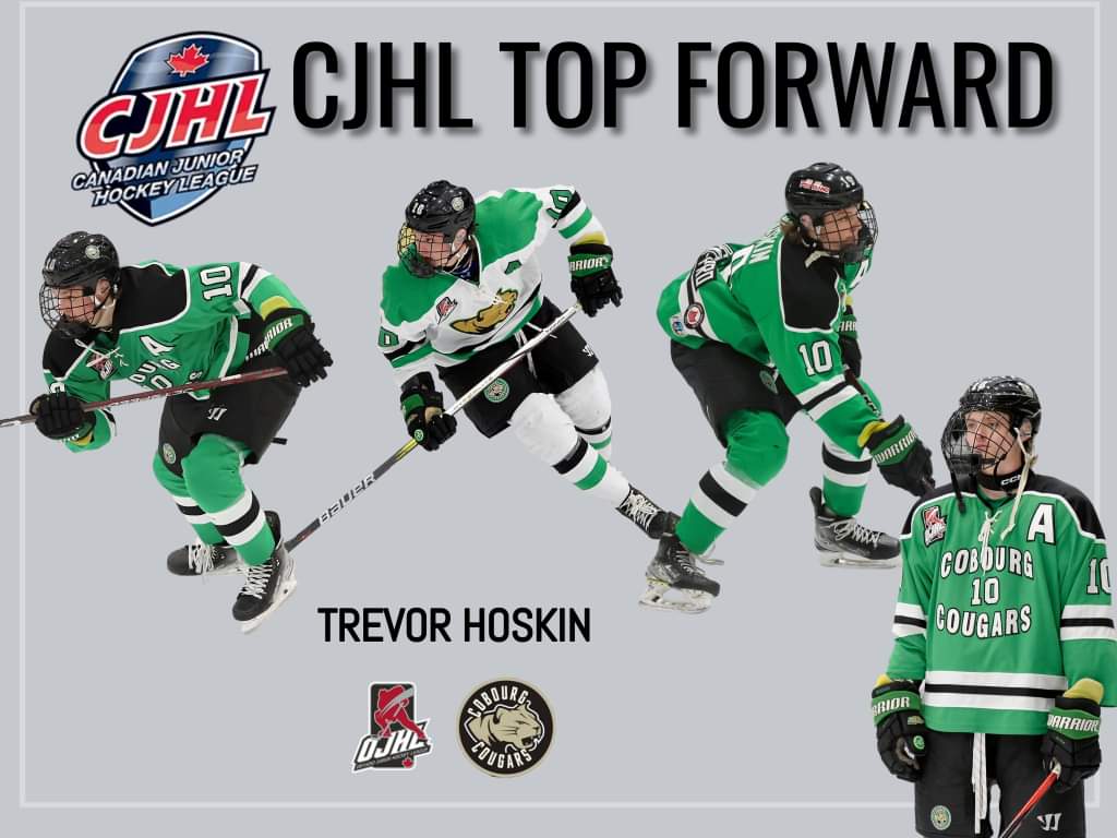 NEWS: Cobourg Cougars' Trevor Hoskin voted Canadian Junior Hockey League's Top Forward Read ⤵️ ojhl.ca/cobourgs-trevo… #leagueofchoice | #OJHL | #CJHL | ^ojjm 📸 OJHL Images