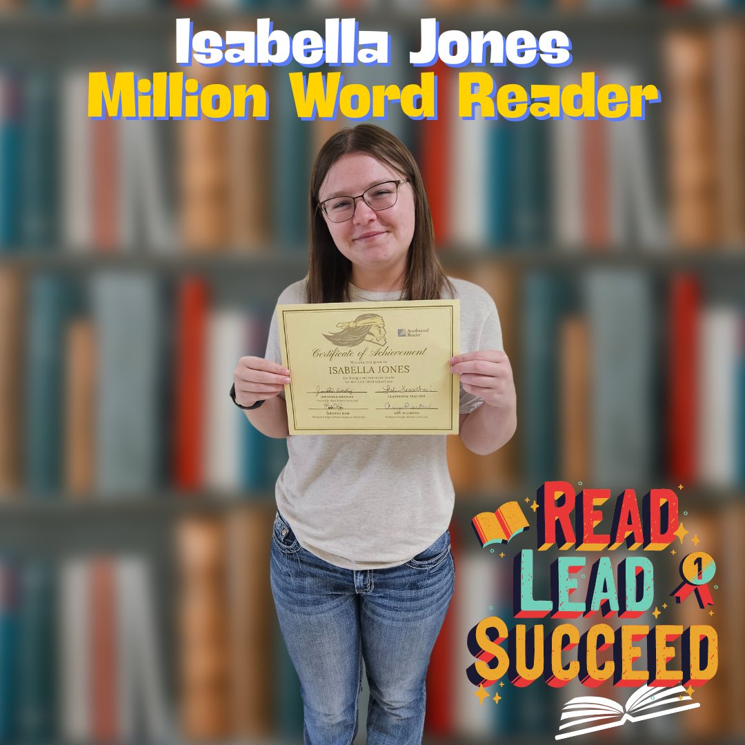 Senior Spotlight: Isabella Jones, Million Word Reader!