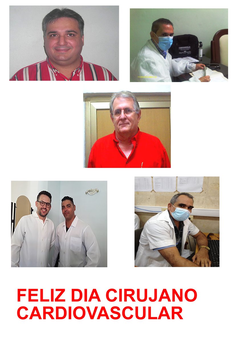 Felicidades a todos los Cirujanos Cardiovasculares, profesionales que con sus manos y corazón cuidan la salud de nuestros corazones, y a todo el personal del #Hospital Provincial #Cardiocentro Ernesto Guevara #cardiovc @DPSVillaClara #SantaClara #VillaClara #Cuba