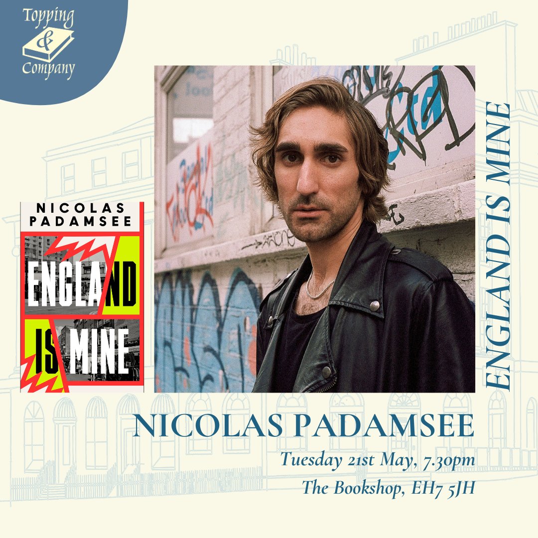 Get your ticket to see Nicolas Padamsee chat England is Mine at Toppings Edinburgh ⚡️ 'Deeply astute and devastating' Guardian 'A brilliant dissection of race, identity, masculinity and extremism' Monica Ali toppingbooks.co.uk/events/edinbur…