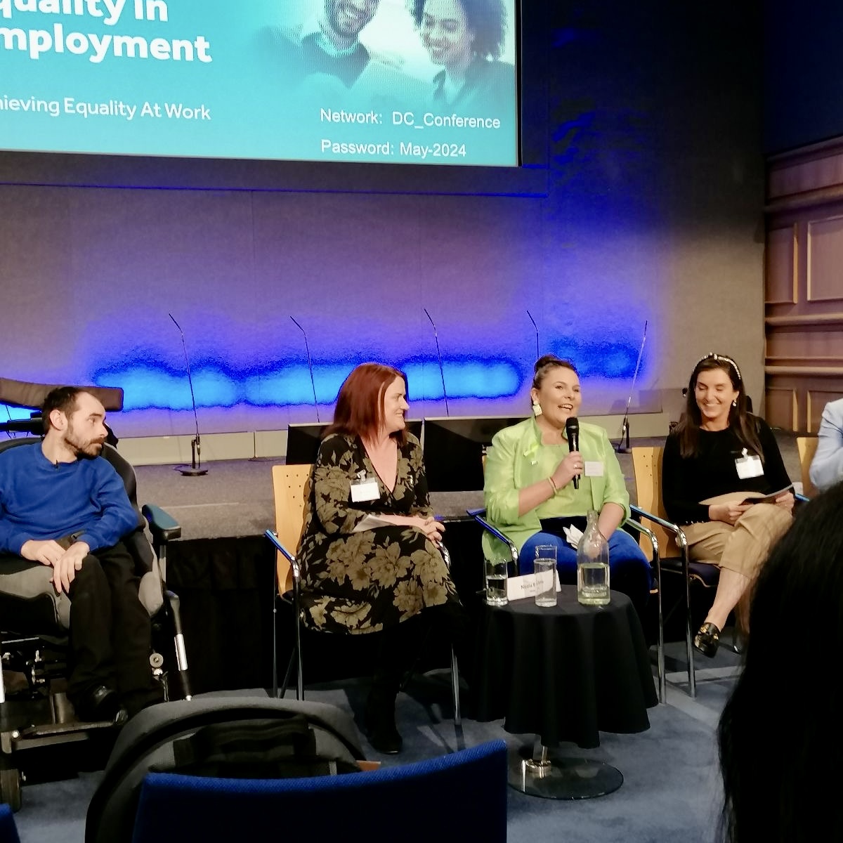 📣 @MHReform today attended the @_IHREC Conference 'Achieving Equality at Work'. Great to see our member organisation @Shineonlineirel speaking to highlight the needs of those with psychosocial disability in employment. #EqualityAtWork