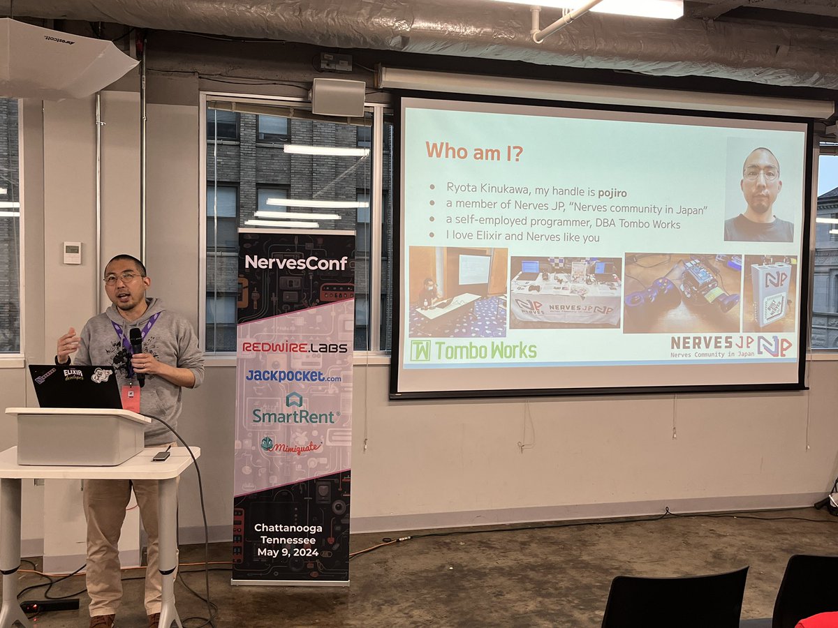 takasehideki's tweet image. go!! @pojiro3 :D 
He will share his knowledge about the relationship between Linux and @NervesProject #NervesConf #GigCityElixir