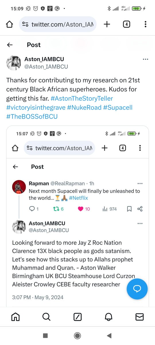 @AmonWarmann @RealRapman Macro-Retrocauslity Aston Walker Birmingham UK BCU Steamhouse Lord Curzon Aleister Crowley CEBE faculty researcher and actual graphene sensor SUPERCELL - ferocell researcher. Praying Rapman is also going to STEAM educate our youth too.