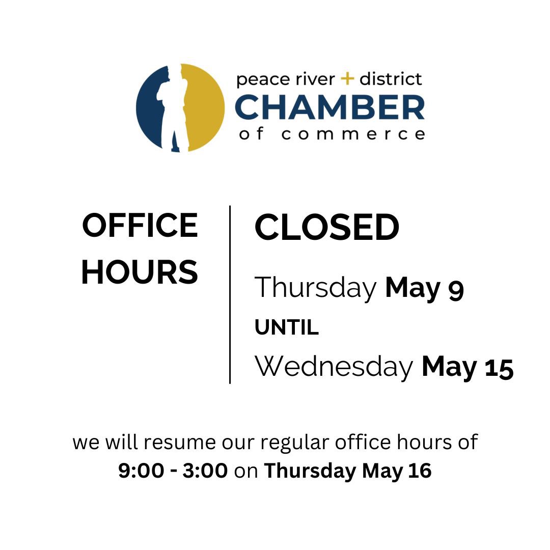 PR_Chamber's tweet image. The Chamber office will be closed from May 9th and re-opening May 16.