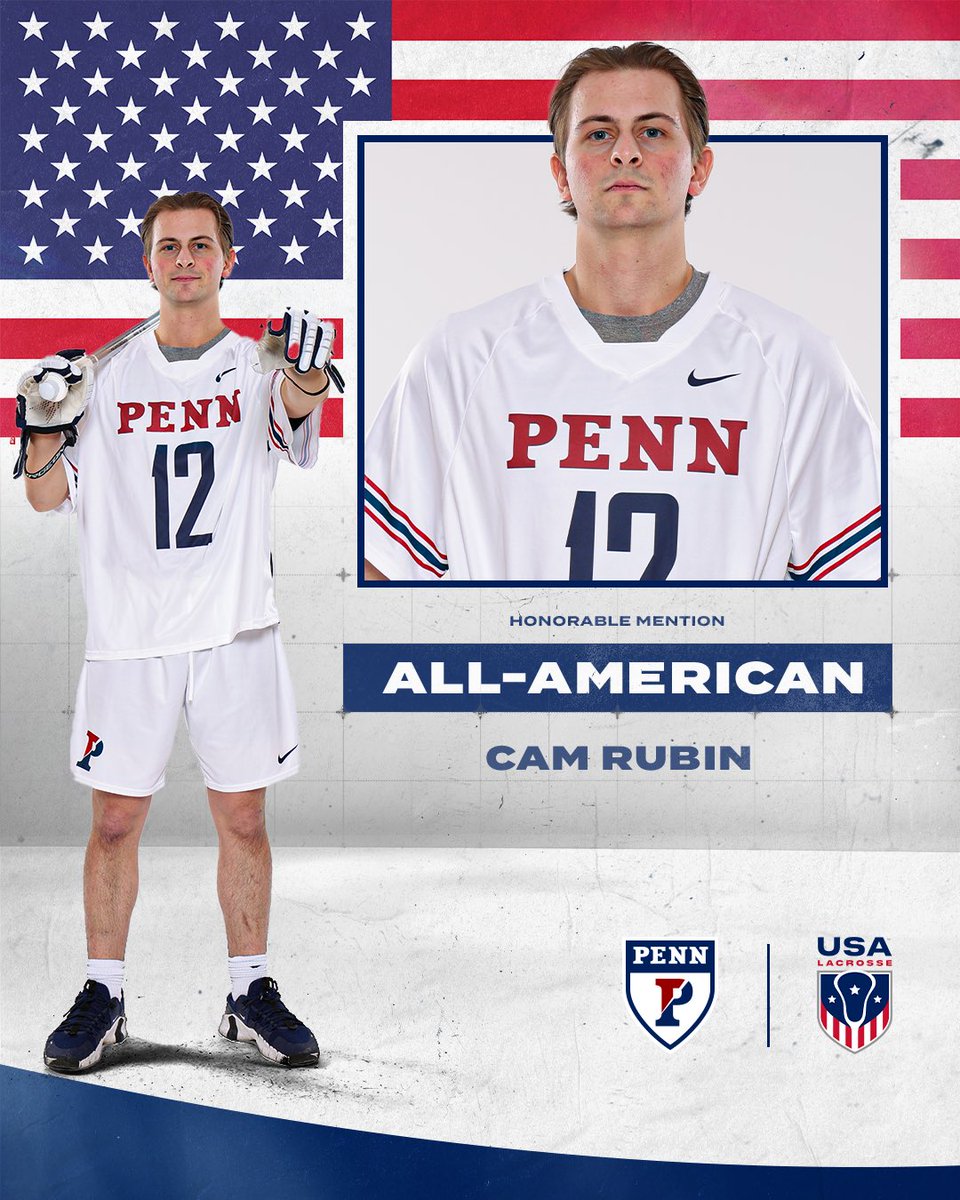 𝗛𝗼𝗻𝗼𝗿𝗮𝗯𝗹𝗲 𝗠𝗲𝗻𝘁𝗶𝗼𝗻 𝗔𝗹𝗹-𝗔𝗺𝗲𝗿𝗶𝗰𝗮𝗻 🇺🇸 Congrats to @crubin77 on earning All-America status‼️ #ILPL // #FightOnPenn🔴🔵