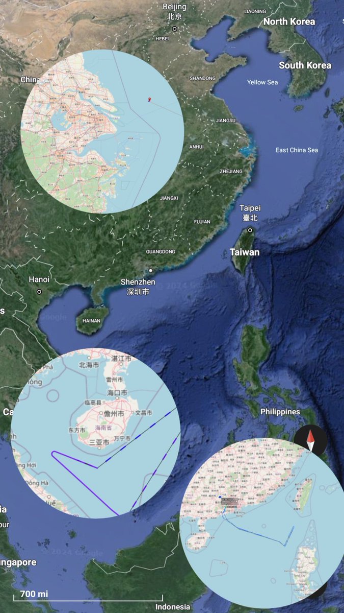 TW President-elect William Lai Ching-te will be inaugurated on May 20 🌑Its military's 'ready' for China moves around during the time 🌑USAF intensively eyed on China 3 naval bases along the coast, & a US warship cruised #TaiwanStrait 🌑PLA eyed on N. Luzon as a new U.S. base
