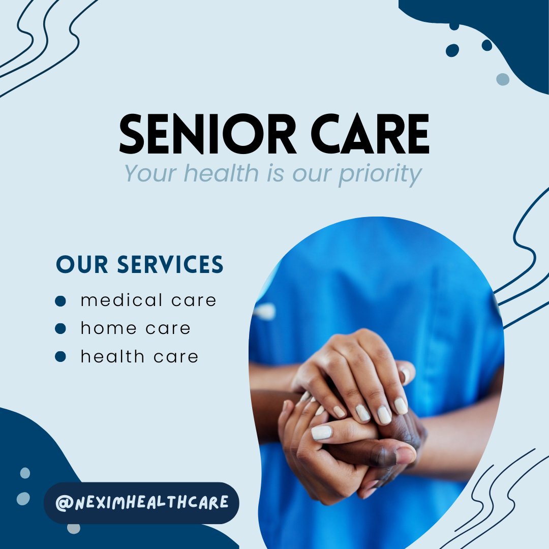 Senior care with a personal touch - Our healthcare professionals offer a range of services tailored to meet your individual needs. 💙

#neximhealthcare #seniorcare #medicalcare #homecare #healthcare