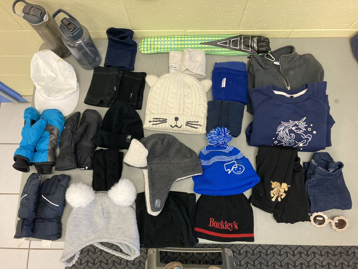 Please take a look at the items in our Lost and Found! If you see something you recognize, let the office know and we will send it home.  All unclaimed items will be donated on May 31st. 
🧢🧤👚🩳