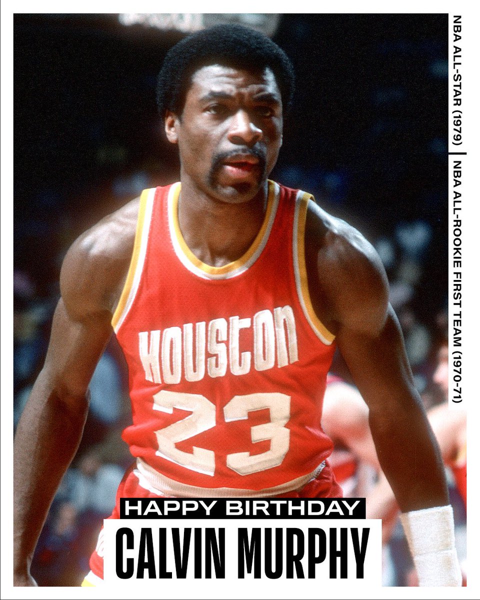 Join us in wishing a Happy 76th Birthday to #NBAAllStar and @Hoophall inductee, Calvin Murphy! #NBABDAY