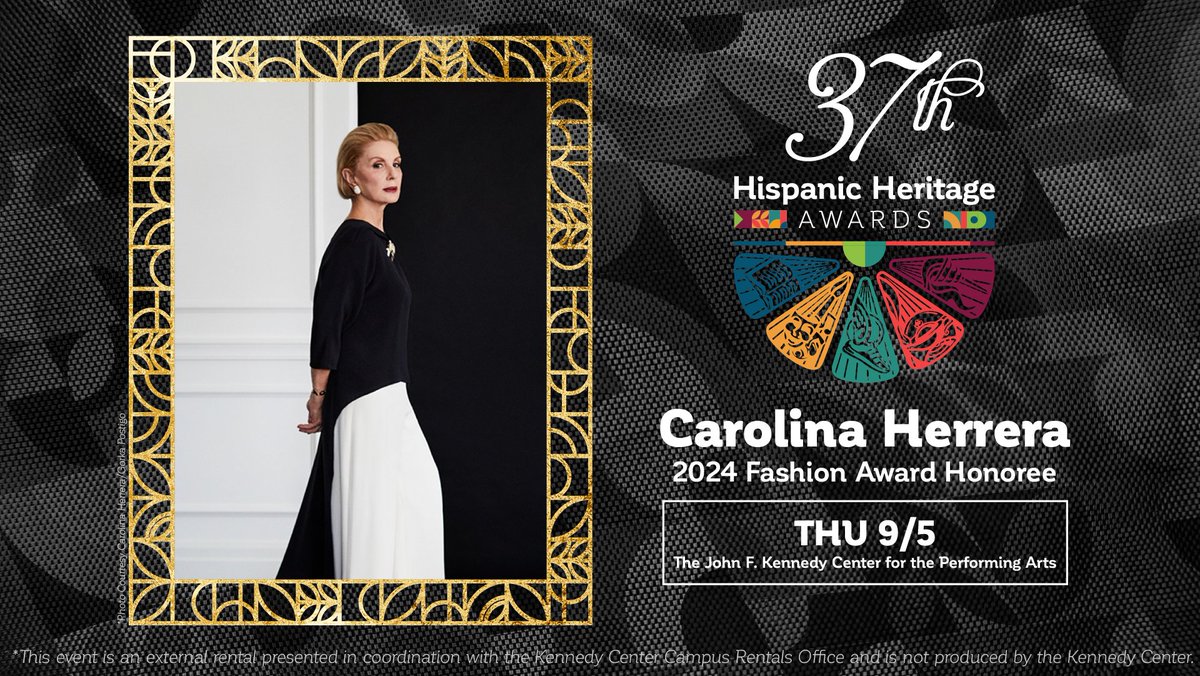 The @HHFoundation announced today that renowned Venezuelan-American Fashion Designer, #CarolinaHerrera, will be honored with the 2024 Hispanic Heritage Award (HHAs) for Fashion at The @kencen on September 5th, 2024. Read more: hhflink.org/HHACH @HouseofHerrera