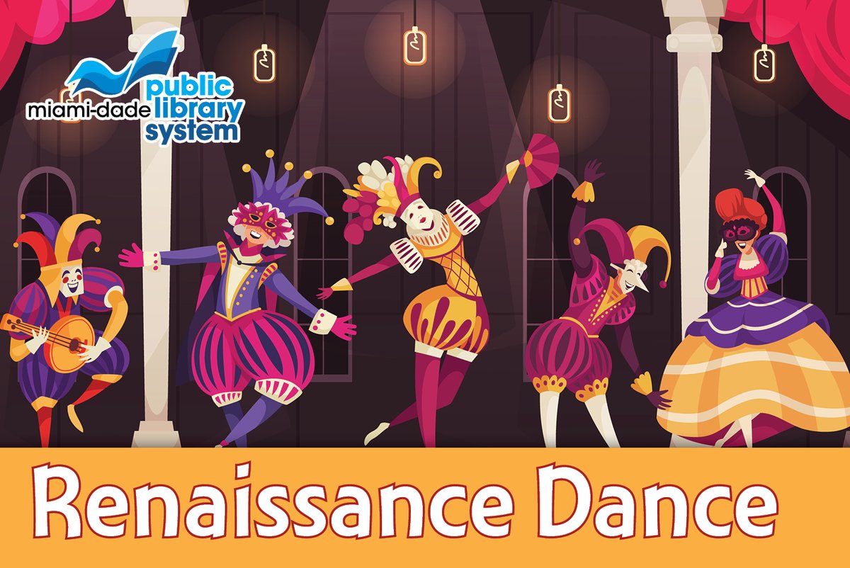 Let’s dance at the Northeast Dade - Aventura Branch Library! Join the Society of Creative Anachronism this Saturday, May 11 at 3 p.m. for a bit of history through Renaissance Dance, plus learn the traditional dances of Italy, France and England. spr.ly/6013jUUDR