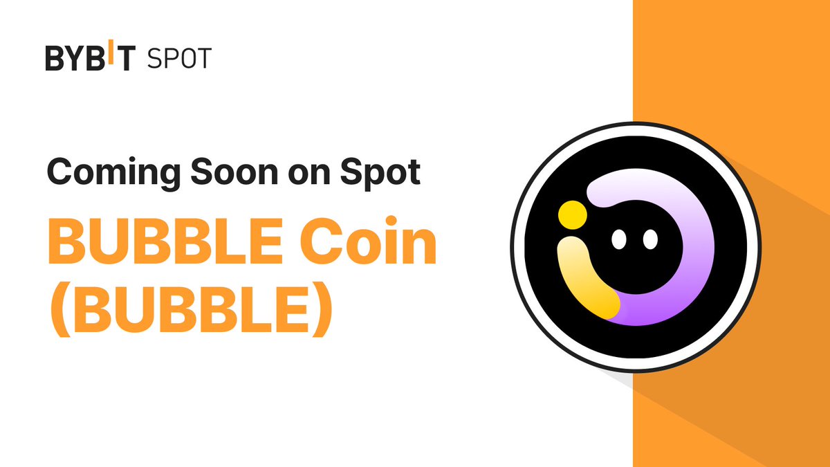 Announcement 📢 $BUBBLE Coming to BYBIT! Listing time: May 14, 2024, 10 AM UTC. Deposits and withdrawals will be available via the ETH Network. When are we claiming? Lol 😂😂😂 Joy is coming ❤️❤️ but who knows if vesting will last for 50 months haha 😂😆