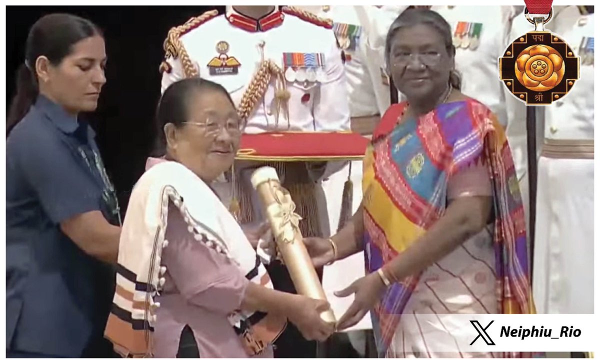 Congratulations to Smt. Sano Vamuzo on being awarded the Padma Shri for her distinguished service in the field of Social Work. It is a proud moment for the citizens of Nagaland. I wish her good health and long life in the service of people.