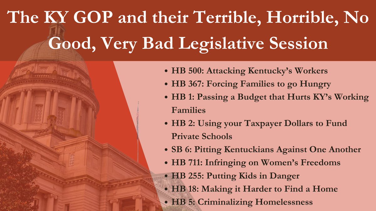 Coming to a bookstore near you — @KYGOP and their Terrible, Horrible, No Good, Very Bad Legislative Session. Check it out here before it hits the shelves: kydemocrats.org/gop-bad-bills