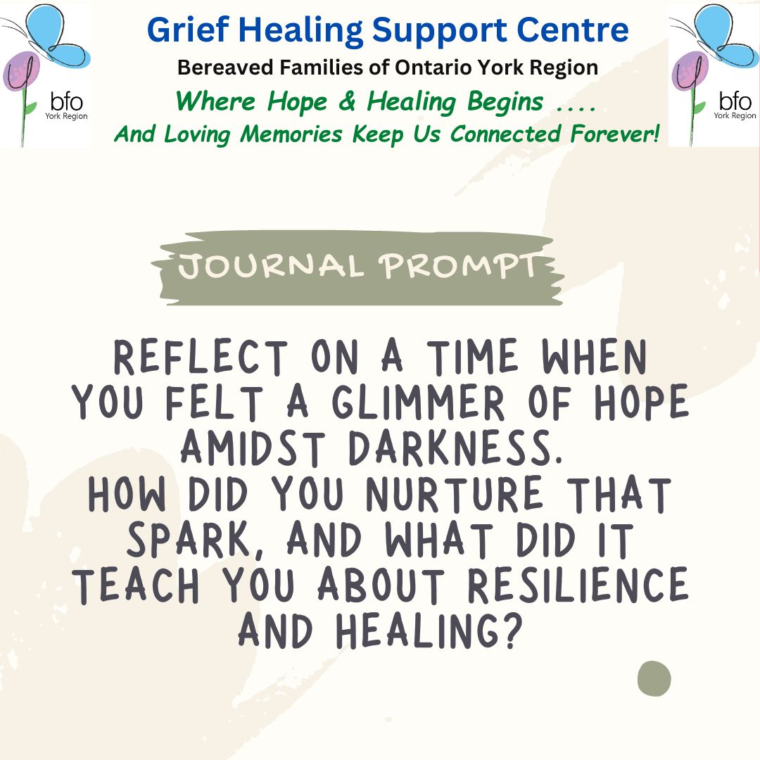 Reflecting on the transformative power of grief

#GriefHealingSupportCentre #GHSC #BFOYR #BFO #Grief #Healing #MentalHealth #YorkRegion #FreeService