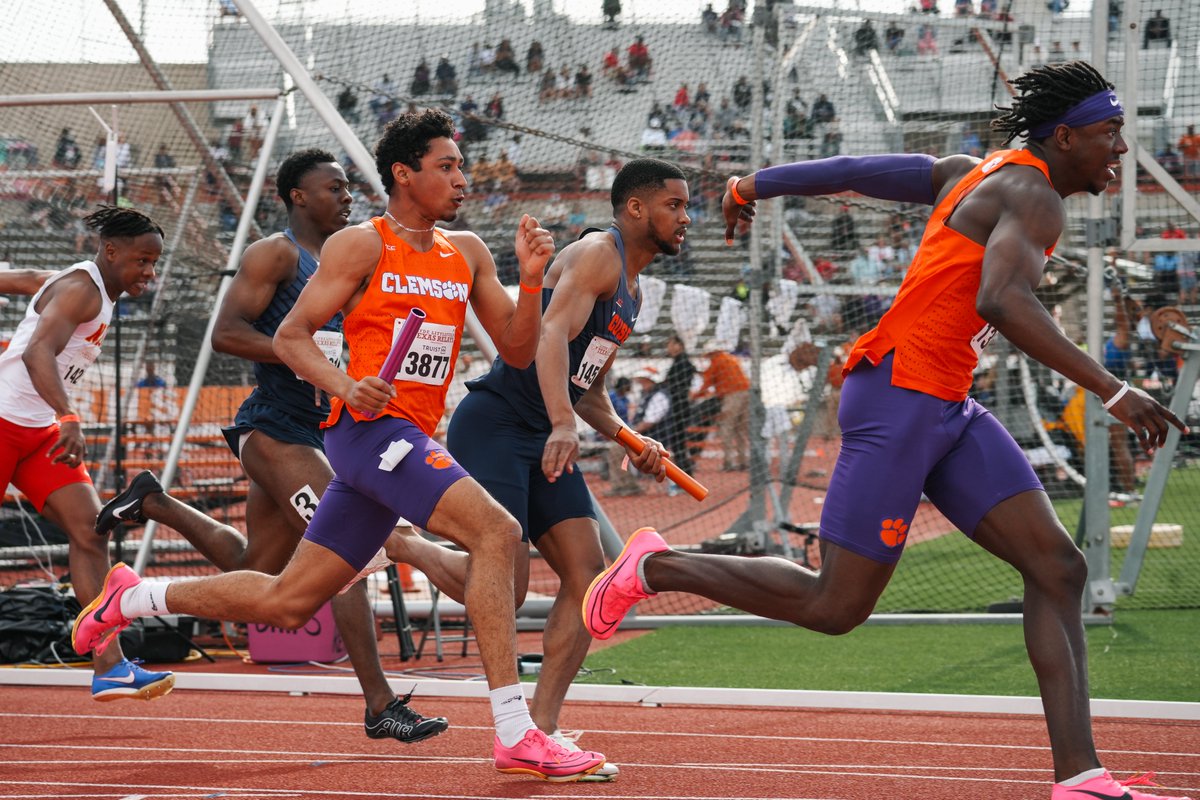 We're wishing @ClemsonTrackXC the best of luck this weekend as @theACC Outdoor Track & Field Championships get underway! LET'S GO, TIGERS! 🧡💜