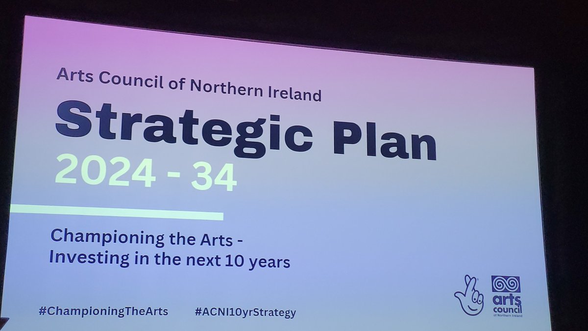 We were delighted to visit @TheMACBelfast yesterday for @ArtsCouncilNI launch of #ACNI10yrstrategy. Inspiring words from all speakers on the impact of the arts on education, economy, health, inclusion, diversity & the environment. Thanks to @garysnowpatrol for #ChampioningTheArts