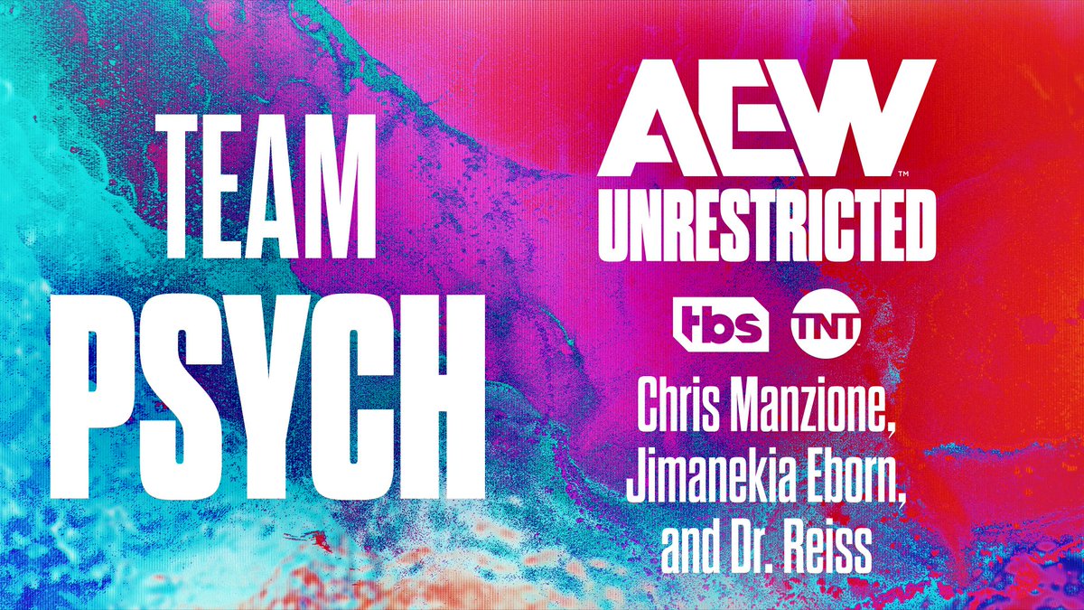 It's Mental Health Awareness Month, and this week we have @AEW's Team Psych on #AEWUnrestricted! We chat with Chris Manzione, Jimanekia Eborn, and Dr. David Reiss about their roles, anxiety, stress, social media, work/life balance in wrestling + more! ▶️ link.chtbl.com/AEW