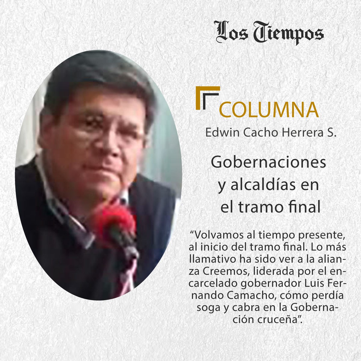 #LTColumna #Puntos de Vista
Lea la columna de Edwin Cacho Herrera Salinas.
👉 tinyurl.com/mw59umj3