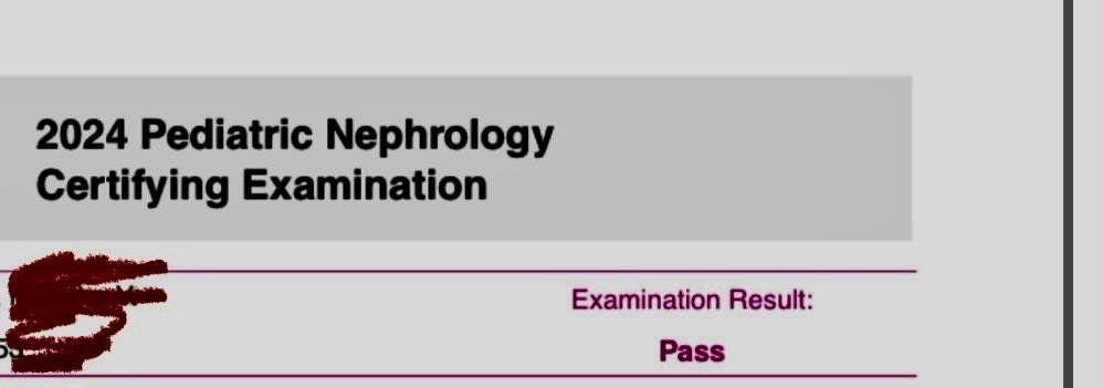 I made it!! Board Certified Pediatric Nephrologist!! #nomoreboards