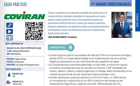 🔌 Logrando reducir el consumo eléctrico en 514.237 kw/h, @Coviran muestra su eficiencia en #AhorroEnergético y contribución a la #ReducciónDeEmisiones. Más en #AnuarioCorresponsables2024 👉 shorturl.at/rGSZ2