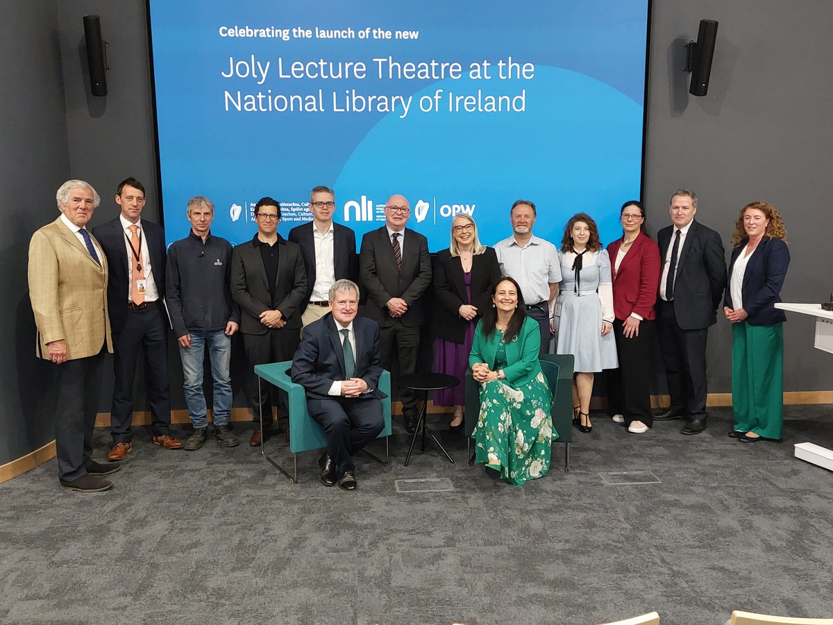 Excited to announce the opening of the new Joly Lecture Theatre at @NLIreland by @cathmartingreen & @kodonnellLK!  It's a milestone in 'Reimagining the National Library,' enhancing accessibility & innovation in cultural spaces. Proud to be part of it!🔗cutt.ly/eeetlpbv