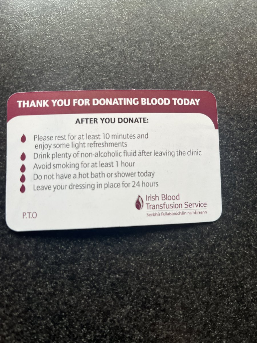 The only donation that won’t cost you anything only a moment of your time @Giveblood_ie