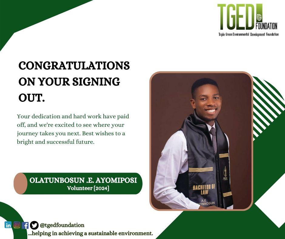 Huge congrats to you on your signing out! So proud of your hard work & dedication. Wishing you continued success and fulfilment on your path ahead.

#SigningOutDay #VolunteerAppreciation