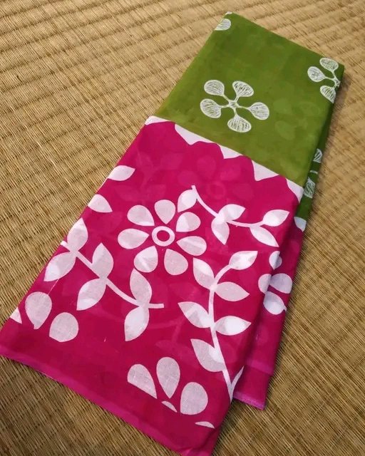 Pure Cotton Mulmul Saree 💐
Price 610Rs,COD Available 
Saree Fabric: Cotton
Blouse: Separate Blouse Piece
Blouse Fabric: Cotton
Pattern: Printed
Net Quantity (N): Single
#india #love #shopping