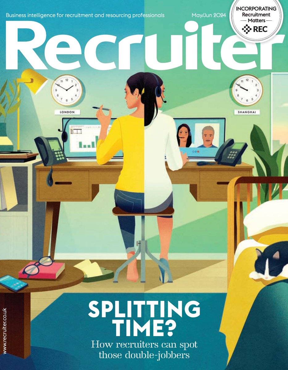 New work for Recruiter magazine, thanks to AD Will Williams <a href="/WeAreRedactive/">Redactive</a> and my agent <a href="/Handsome_Frank/">Handsome Frank</a>