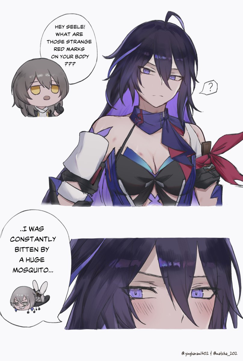 Mosquito...
~collab with @matcha_202
#ゼレブロ #bronseele #Seele #Bronya #HonkaiStarRail