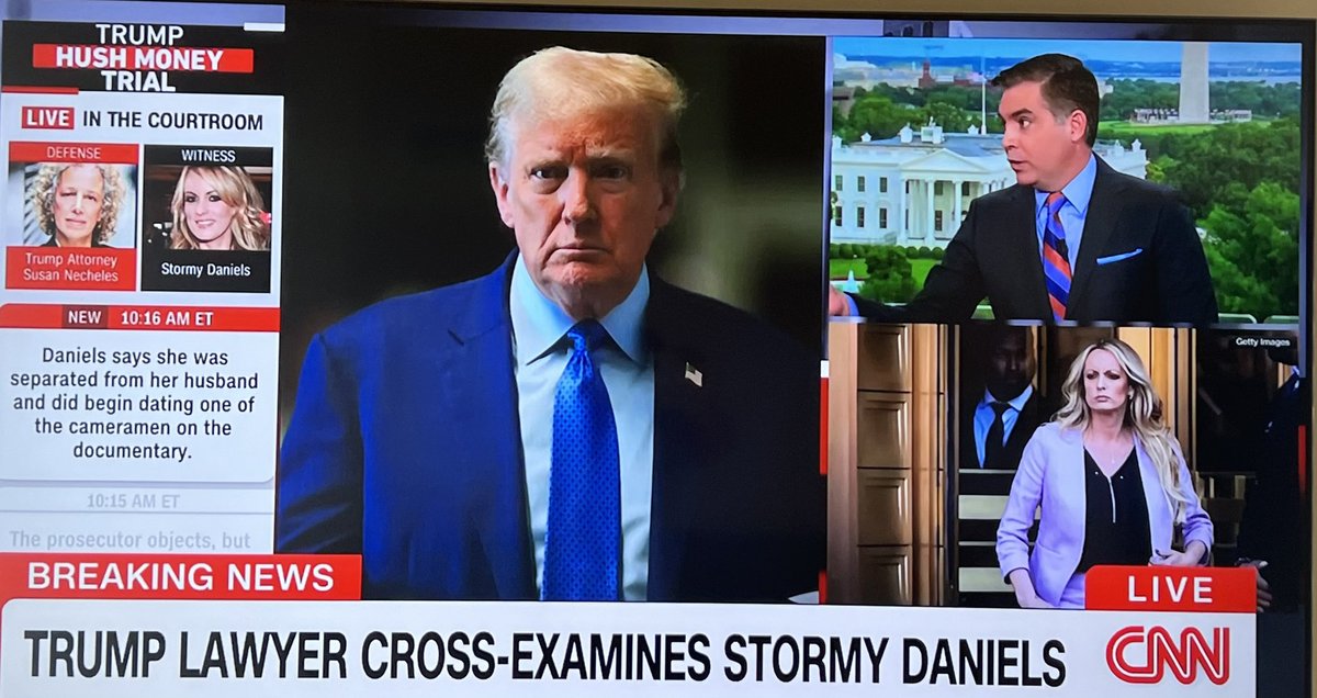 Stormy doing fantastic on cross! Answering everything factually and honestly- leaning into who she is- scrappy & smart.🔥 Love seeing @JimAcostass on this panel! #CNN #StormyDaniels