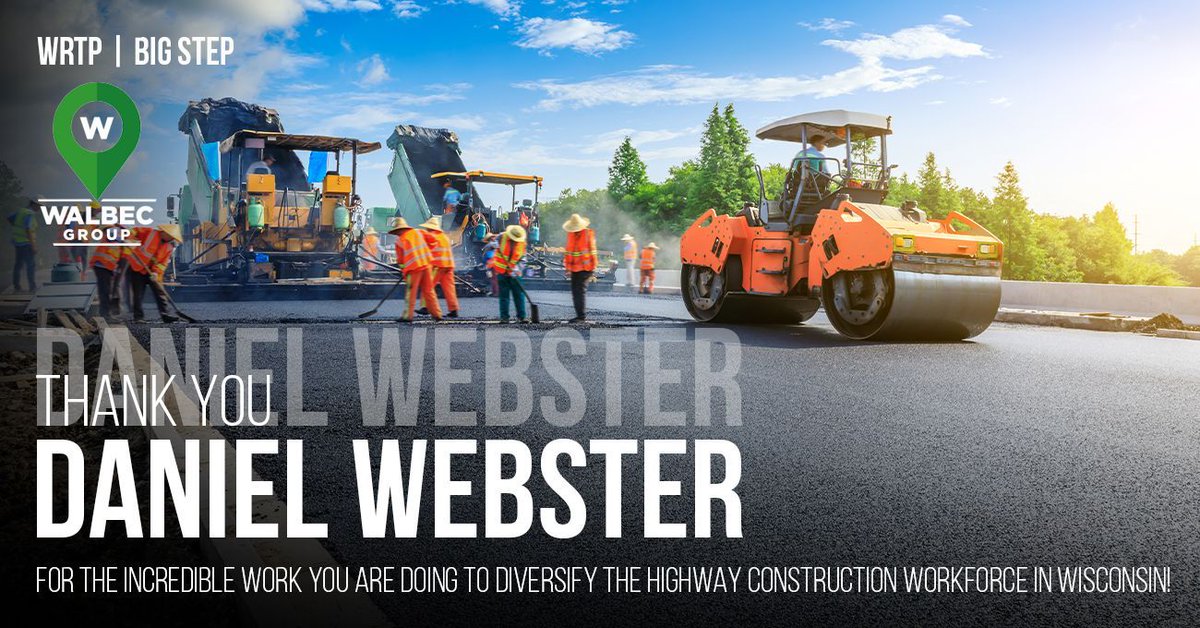 Our partner, Daniel Webster, is doing an incredible job #diversifying #Wisconsin’s highway #workforce in collaboration with @WisconsinDOT & @USDOTFHWA! We are so proud to take part in this collective effort 🛠 🌟 #Thankyou, Daniel, for all that you do! #Construction
