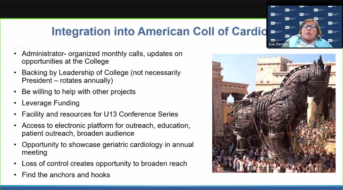 Medical and surgical specialties section meeting going on right now! Led by @LFerranteMD and @UnaMakris with @NIHAging official Dr. Sue Zieman walking us through the integration of geriatrics into cardiology #AGS24 @NamrataRheum @lpscheun @Rasheeda_HallMD