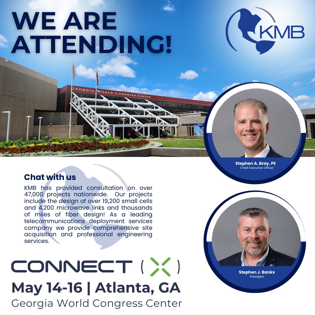 KMB is ready to take on #Atlanta at #ConnectX24! We're gearing up for an inspiring week of networking and collaboration. Will you be there? Drop us a line.  Let's connect and explore opportunities together!