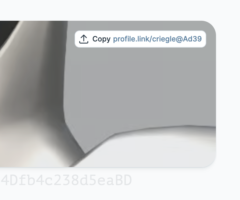 Use your #UniversalProfile 🆙 as a link tree 🔗 Like @CRIEGLE_ 🧑🏻‍🎨 profile.link/criegle@Ad39