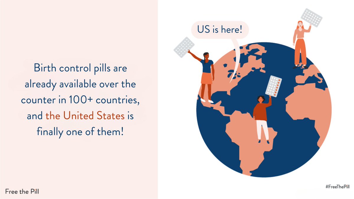 #FreeThePill Day fact: Progestin-only birth control pills are extremely safe + effective, and now you can get one w/o an Rx or ID! 🥳 Here’s everything you need to know about @opill_otc, the first OTC birth control pill ➡️bit.ly/OpillFAQ #naspag #reproductiverights