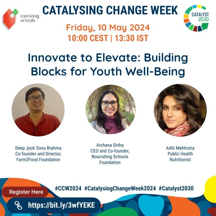 Excited to announce Innovate to Elevate: Building Blocks for Youth Well-Being! Join our panelists and hosts as we brainstorm ideas for promoting wellness among young learners with our toolkit. See you there! Register: buff.ly/3QB4rRS #CCW2024 #NourishingSchools