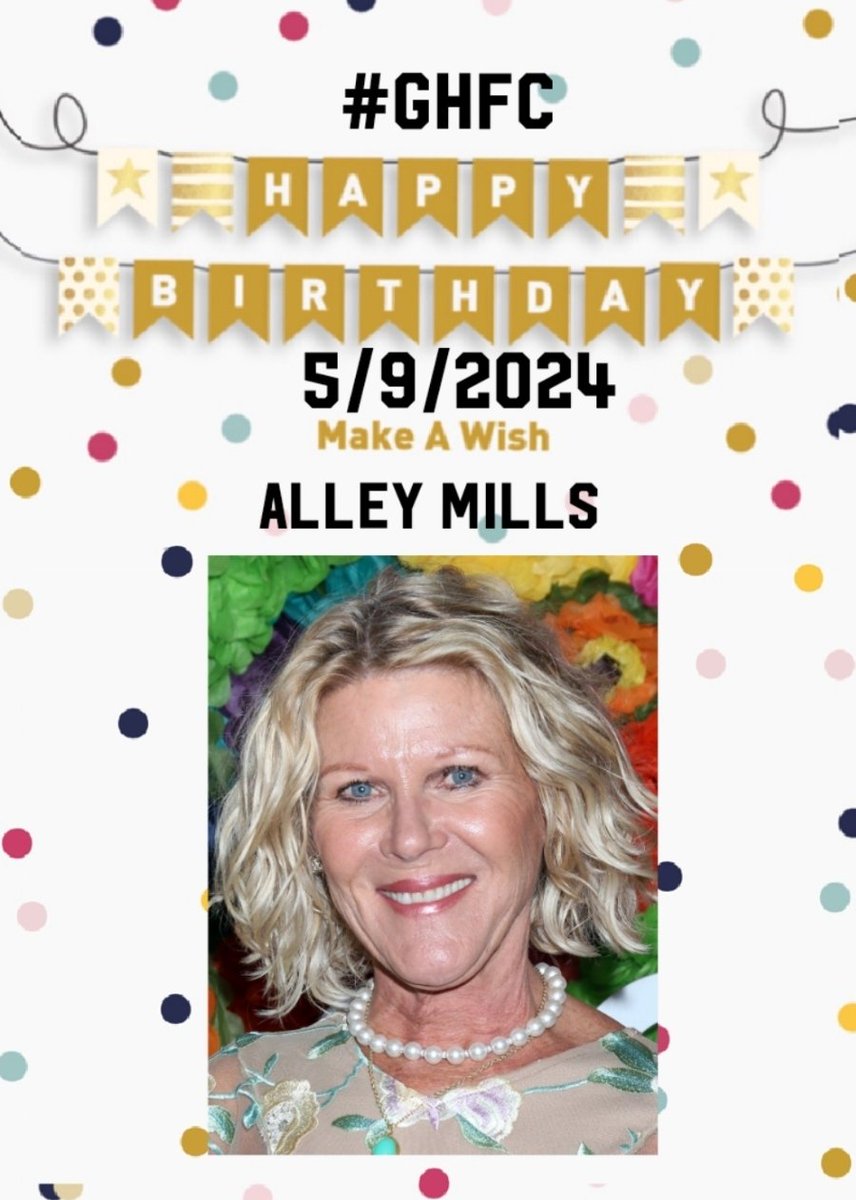 Please join the @officialghfc and wish @AlleyMillsTweet A Very Happy Birthday!
#HeatherWebber 
#birthdaygirl #celebration #birthdaycake  #birthdaywishes #generalhospital #officialghfc #teamghfc #ghfc #soapopera #ghbaby #prospectstudios #generalhospitalcast #gh61
Pls rt