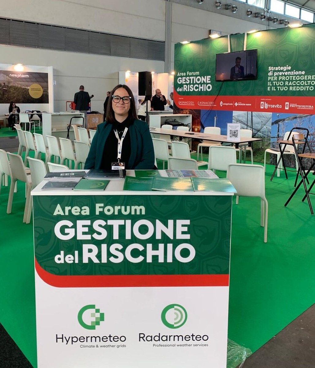 🎉Primo giorno a <a href="/MacfrutFiera/">Macfrut</a>🍏🍐

Vi aspettiamo nell'Area Forum Gestione del Rischio di #Edagricole e <a href="/asnacodi/">Asnacodi Italia</a>.

📌Rimini Fiera 
📍Pad. C1 - Stand 030 
📆 8-9-10 maggio
🎟️Ingresso gratuito, iscriviti qui ⬇️ 
t.ly/r_9ke

#weather #riskmanagement #dataanalysis