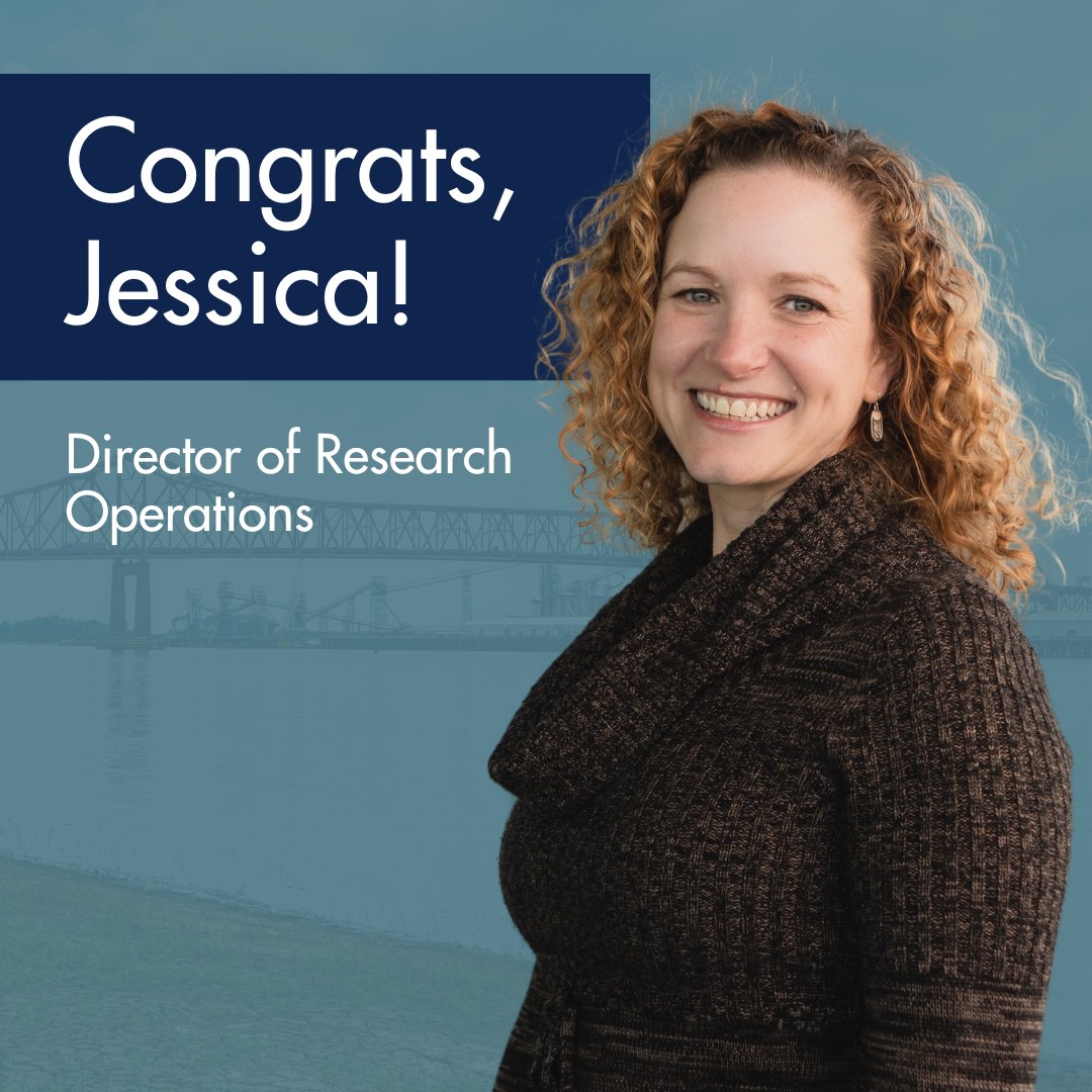 Congratulations to Dr. @Jessica_Henkel, on her promotion to Director of Research Operations!