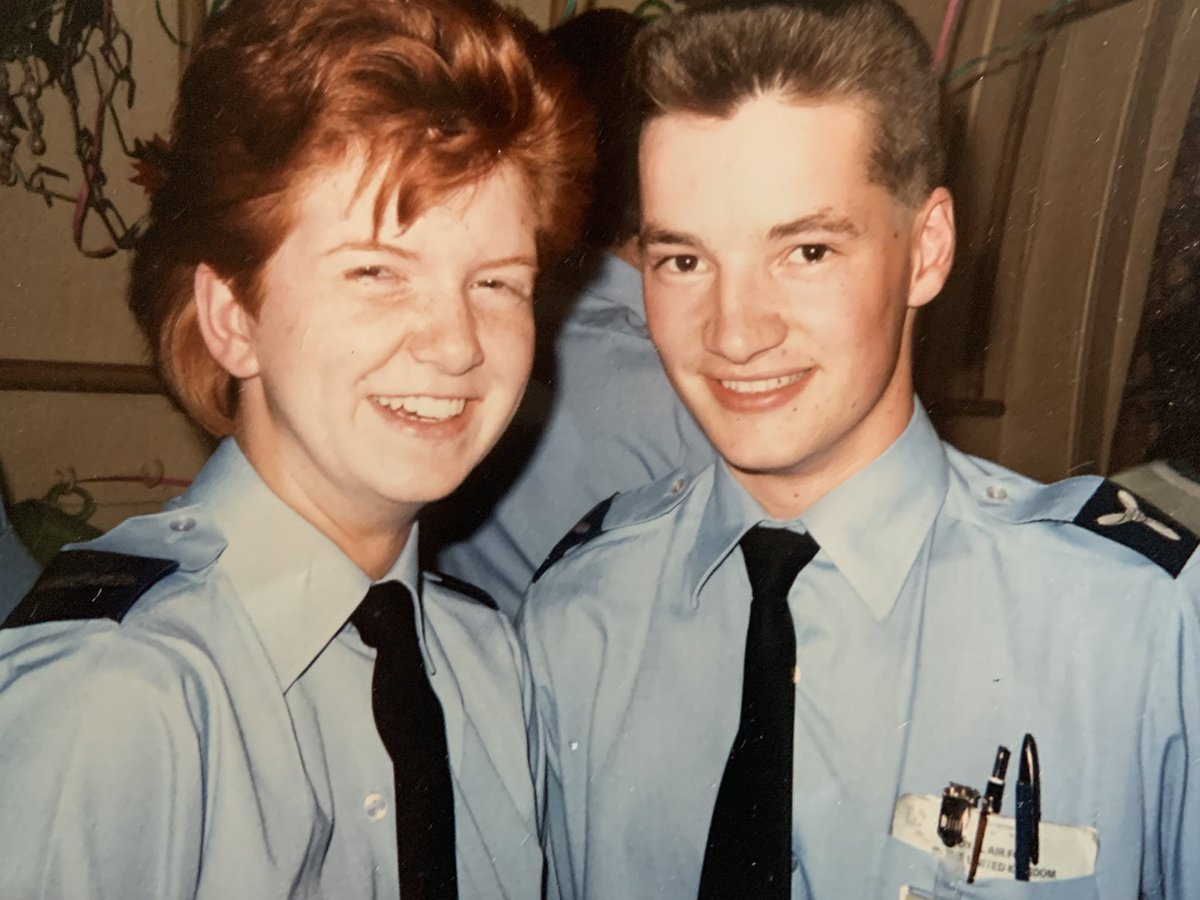 @NatashaMDay Met my wife at RAF Stanmore Park in the JR Mess. I heard this Devon accent, clocked her and fell in love with this beautiful red head. How I convinced her to go out with me is still a mystery. 35 years and 2 amazing kids later she is still the best thing that ever happened to me!