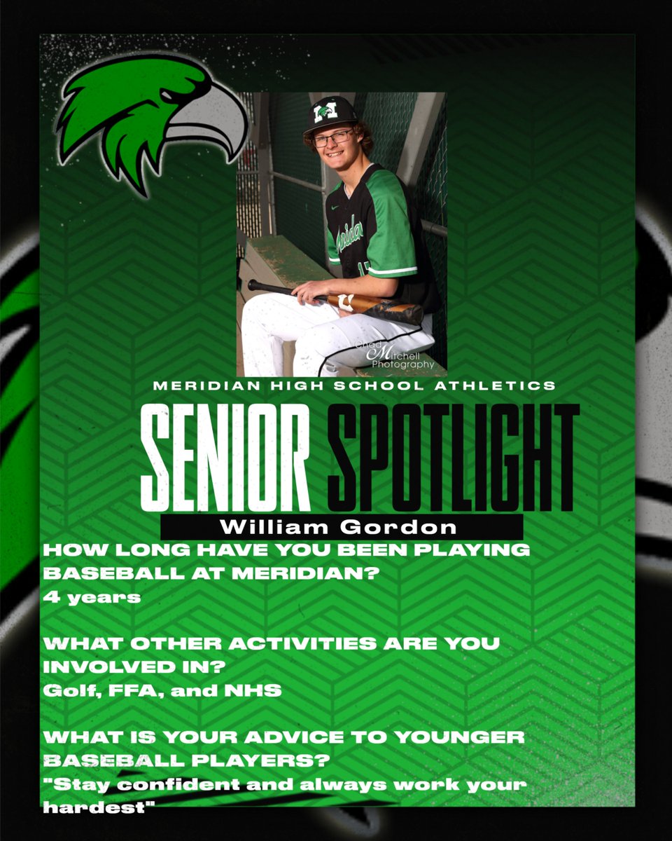 Today we host our final Senior Nights of the year. Please come out and celebrate our Softball and Baseball Seniors as they take their fields one last time at home. Both games start at 4:30pm with the Senior Recognition starting at 4:20pm.
#wearemeridian #onceahawkalwaysahawk