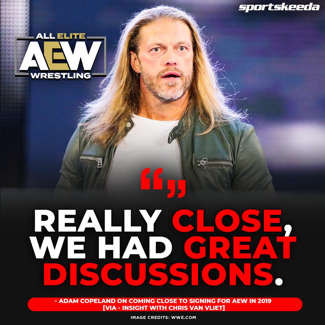 #AdamCopeland says he was very close to signing with #AEW back in 2019.