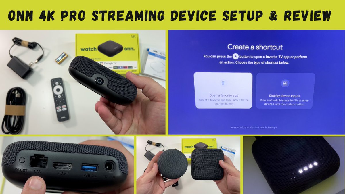 Today we setup and review the #Onn4KPro Streaming Device.
This is the fastest #GoogleTV I have used, it also has a built in #GoogleHome Speaker, Ethernet and a 'Find My Remote' feature.
See the setup process in our detailed review video.

youtu.be/UCnQtQkCqP0 

#Onn #Walmart