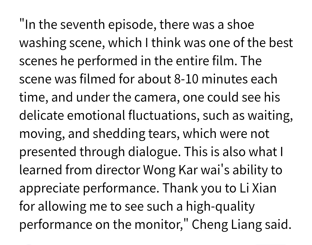 The director's appreciation for #LiXian's acting 👏🏻

Proud of this 哥 🥹👏🏻

#WillLoveInSpring